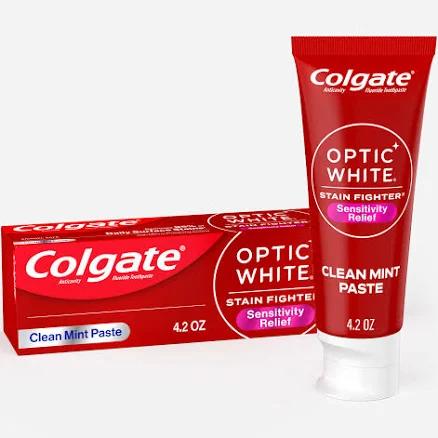 Colgate Optic White Stain Fighter Sensitivity Relief Toothpaste