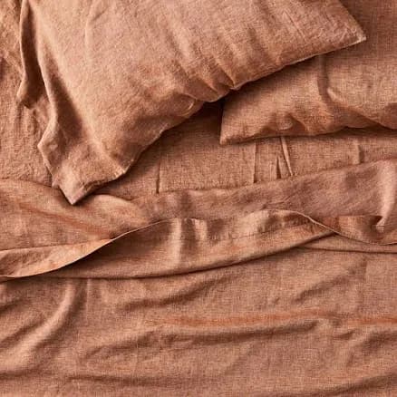 West Elm European Flax Linen Sheet Set