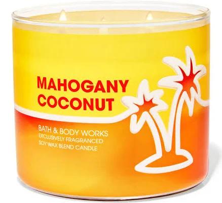 Bath & Body Works Mahogany Coconut 3-Wick Candle