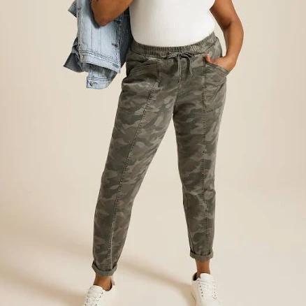 maurices Plus Size High Rise Camo Tapered Weekender Pants