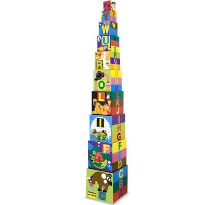 Melissa & Doug Alphabet Nesting and Stacking Blocks