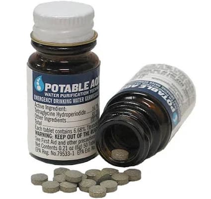 Potable Aqua Water Purification Tablets