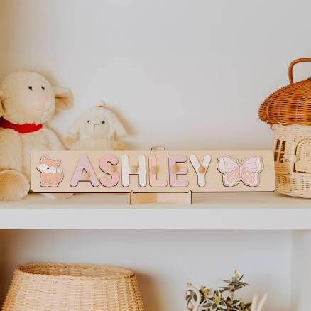 Personalized Name Puzzle with Pegs