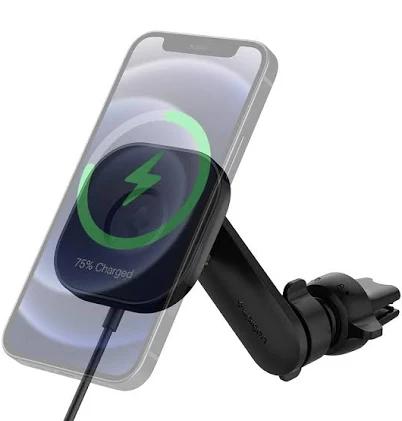 Spigen OneTap Pro Wireless Magnetic Car Charger Air Vent MagFit