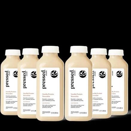 Vanilla Protein Smoothie - 6 bottle bundle | Pressed