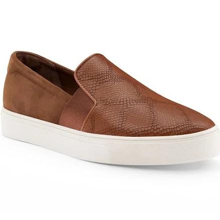 Birdies Women's Swift Slip-On Leather Sneakers with Removable Sole