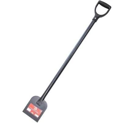 Bully Tools 11-Gauge Steel Sidewalk and Ice Scraper with D-Grip Handle