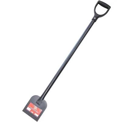 Bully Tools 11-Gauge Steel Sidewalk and Ice Scraper with D-Grip Handle