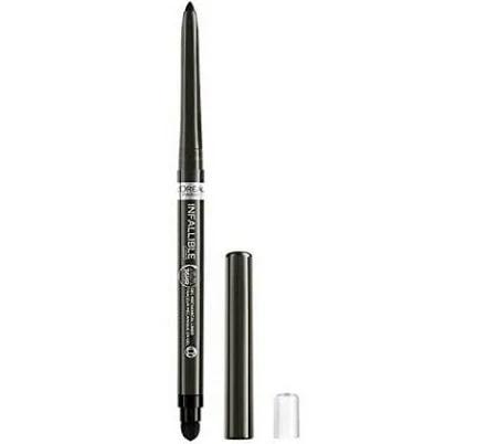 Loral Paris Infallible Grip Mechanical Gel Eyeliner Pencil, Smudge-Resistant, Waterproof Eye Makeup with Up to 36hr Wear, Taupe Grey, 1 Kit, Size: