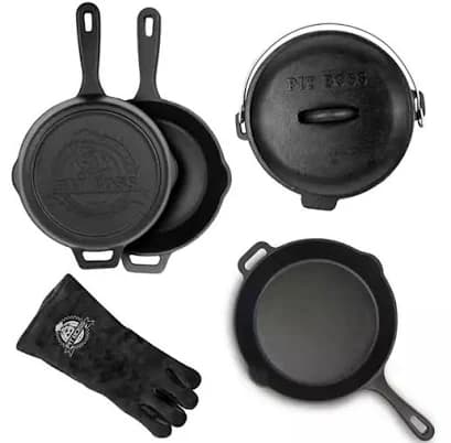 6 Piece Cast Iron Starter Kit