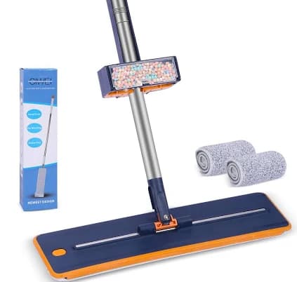 Flat Mop with Wringer Set