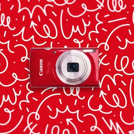Canon Powershot ELPH 180 | Retro Digital Point and Shoot Camera, Good / Red