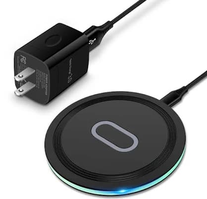 Wireless Charger Samsung Fast Charging Pad for Samsung Galaxy S24 FE/S23 Ultra/S22/S21/Z Flip 6 5,15W Wireless Charging Station Charger Mat and QC