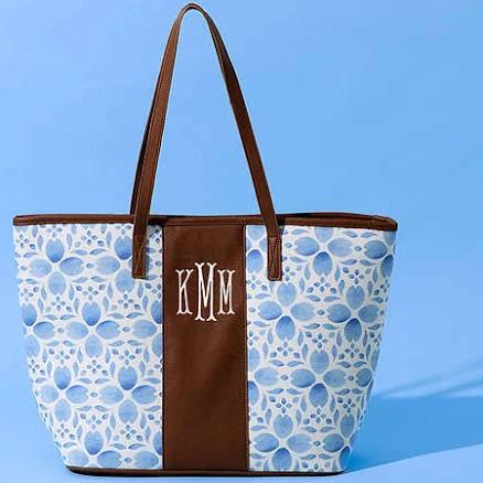 Monogrammed Canvas Tote Bag