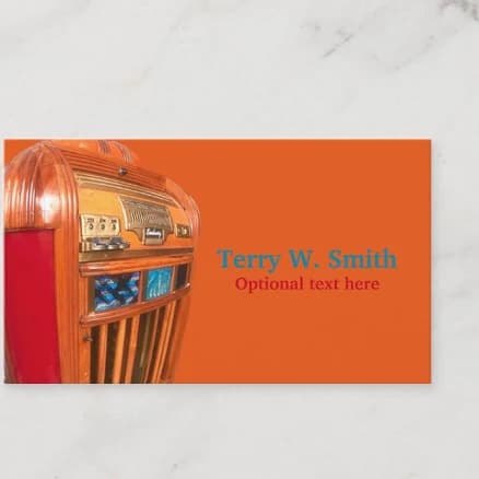 Vintage Jukebox Business Card