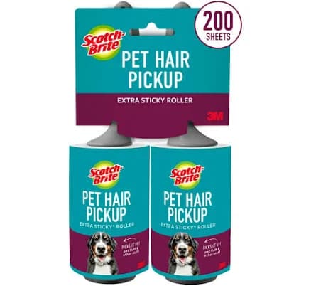 Scotch-Brite Pet Hair Pickup Lint Roller Twin Pack