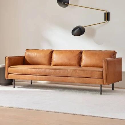 West Elm Axel Sofa Leather