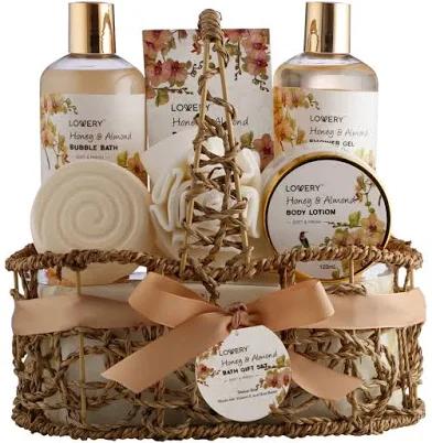 Lovery Honey & Almond Home Bath Gift Set