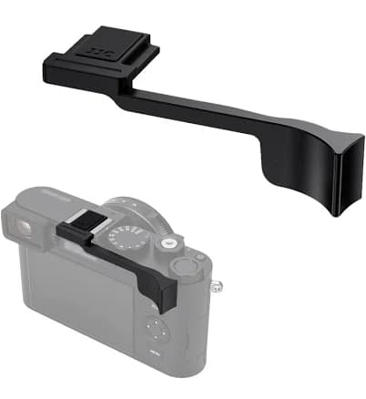 Thumb Up Grip for Leica D-LUX8 Camera, Aluminum Alloy Metal Thumb Grip with Hot Shoe Cover Protector Thumb Rest Support Holder, Not Affect The Use