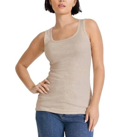 Jockey Women's 100% Cotton Rib Tank Top
