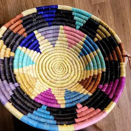 Makali Sunburst Raffia Basket