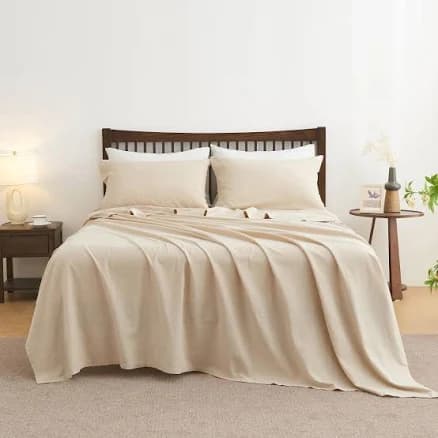 Simple&opulence 100% Linen Sheet Set