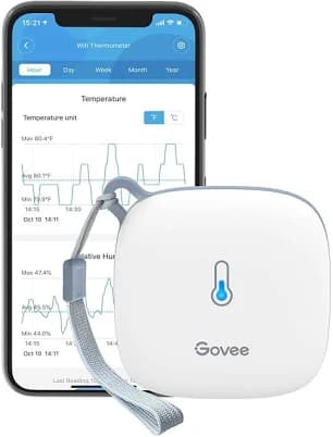 Govee WiFi Temperature Sensor H5179 Smart Hygrometer Thermometer with App Notification