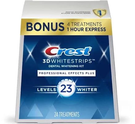 Crest 3DWhitestrips Professional Effects Plus Teeth Whitening Strip Kit