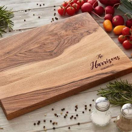 Personalized Wooden Custom Cutting Board for wedding gift, Engraved Cutting Board for gift