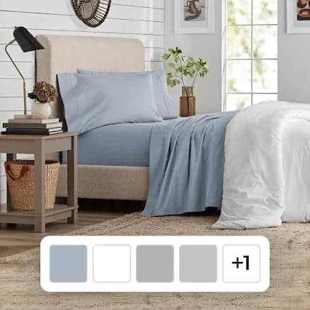 Member's Mark 400TC Percale Cotton Sheet Set