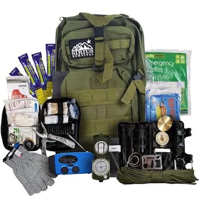 Sirius Survival Bug Out Bag Backpack Bugout Kit Great for Family