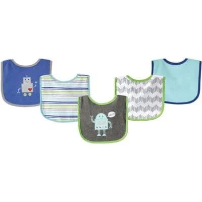 Baby Vision Luvable Friends Robot Bibs