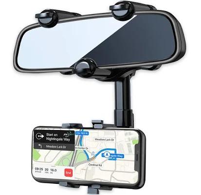 Pkyaa Rearview Mirror Phone Holder