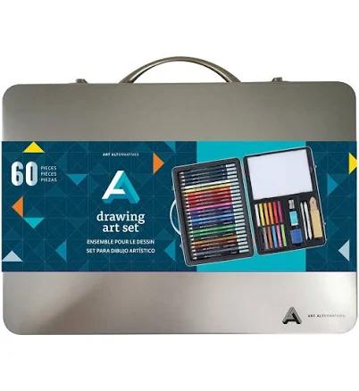 Art Alternatives 60-Piece Artist Drawing Art Set