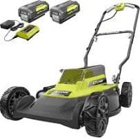 Ryobi 18 in. 40-Volt 2-in-1 Lithium-Ion Cordless Battery Walk Behind Push Mower