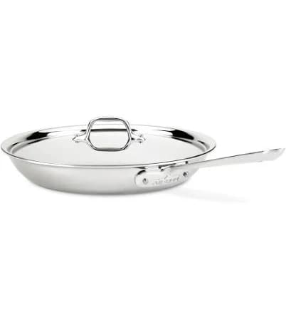 All-Clad D3 Stainless Steel Fry Pan with Lid