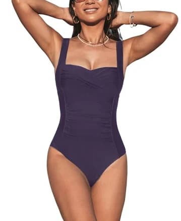 Cupshe Women's Tummy Control Wrapped One Piece Swimsuit