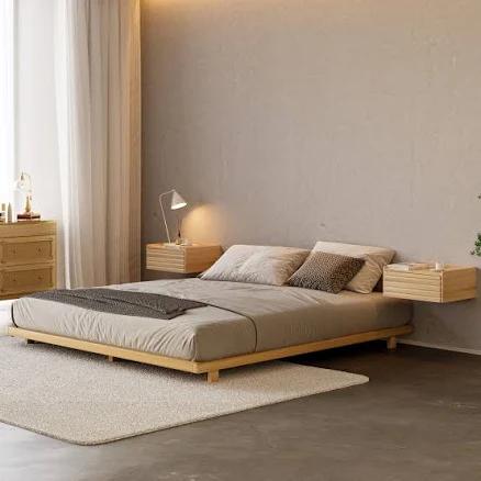 Japanese Style Queen Low Bed Frame