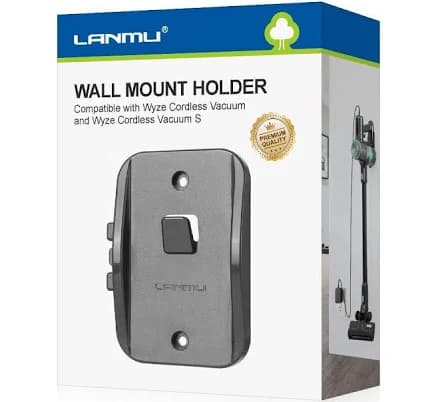 Wyze Cordless Vacuum Wall Mount Holder With Charging Cable Management