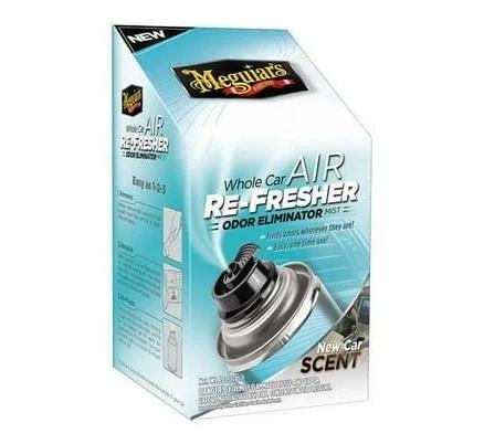 Meguiars G16402 Whole Car Air Refresher Odor Eliminator, New Car Scent 2 oz. Aerosol