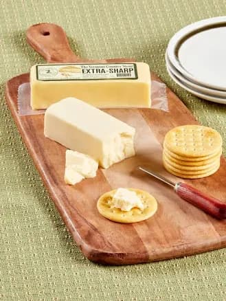 The Vermont Country Store Vermont Cheddar Cheese 8 Ounce Block