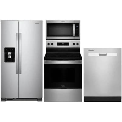 Whirlpool 4 Piece Kitchen Appliances Package