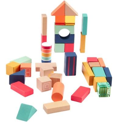 Carter's Toddler Girls Wooden Activity Stacking Block Set