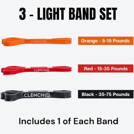 Clench Fitness 41 Inch Loop Resistance Bands Strong And Flexible