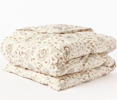 Coyuchi Rejuvenation Flora Organic Print Duvet Cover