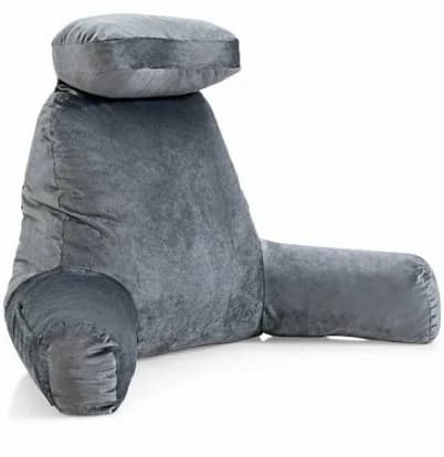 KOMFOTT Reading Bed Rest Wedge Pillow Shredded Memory Foam Backrest Lounge Cushion