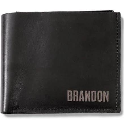 Personalized Leather Bifold Wallet for Men