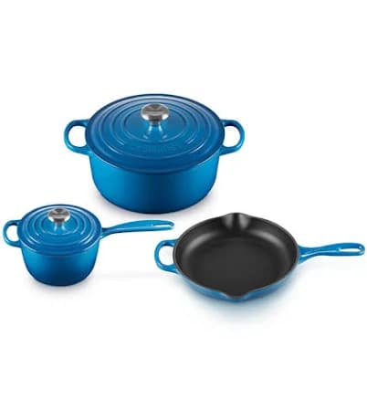 Le Creuset 5-Piece Signature Enameled Cast Iron Cookware Set