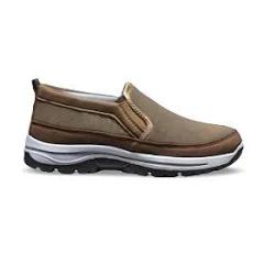 Men's Arch Support Slip-on Canvas Loafers,Outdoor Casual Non Slip Orthopedic Sneakers Flats Walking Boat Shoes