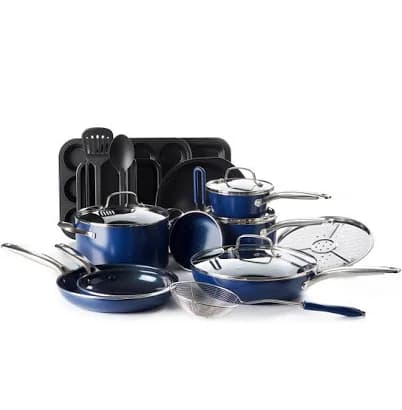 Blue Diamond 20-Piece Cookware Set